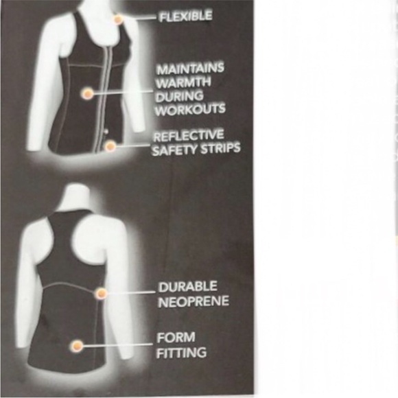 SAUNAFX Sweat Sauna Workout Vest Neoprene treated with Microban Black Gray XXL - Picture 9 of 12